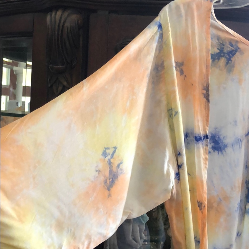 #60 LAST 1! TIE DYE DUSTER CARDIGAN - Picture 8 of 11